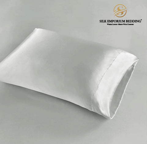 3pcs Satin Silk Bedsheet (Silver)