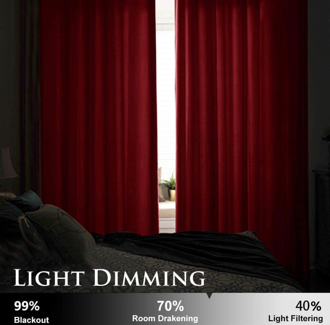 Velvet Curtains Solid Colours (Premium)