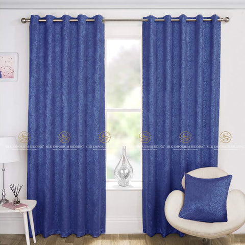 PREMIUM Velvet Curtains (Navy Blue)