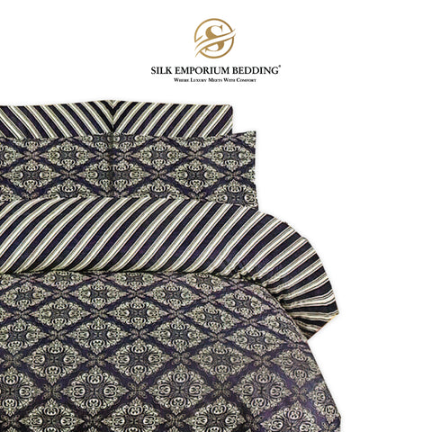 King Size Cotton Printed Duvet Set 4pcs