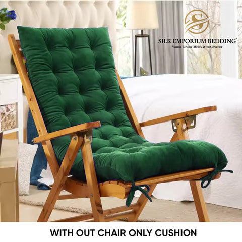 Rocking Chair Velvet Cushion  (green)