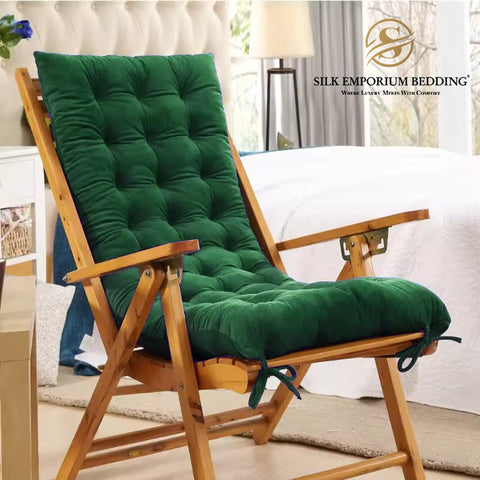 Rocking Chair Velvet Cushion  (green)