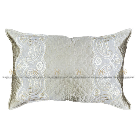 Silk Quilted Turkish Bedspread 4pcs Set (Hazel Grey)