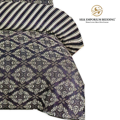 King Size Cotton Printed Duvet Set 4pcs