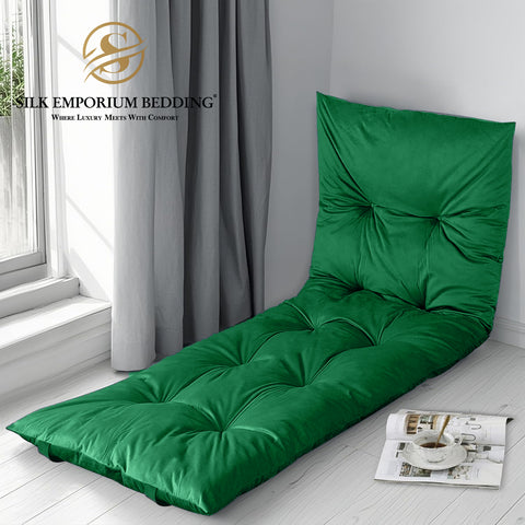 Velvet Sleeping Floor Mattress - (Emerald Green)