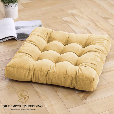 Floor Cushions Square Pack of 2.(Brown)