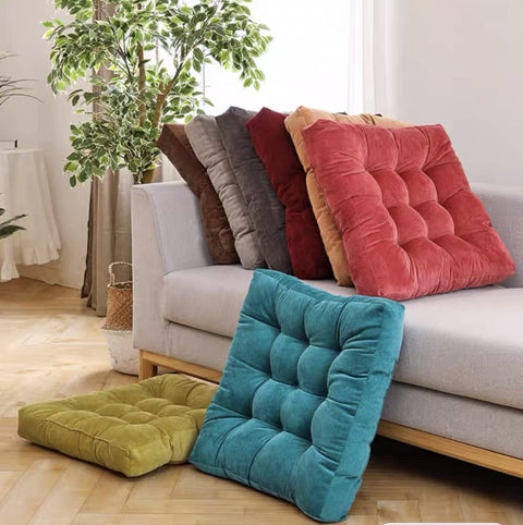 Floor Cushions Square Pack of 2.(Brown)