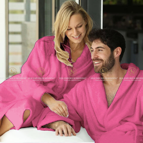 Velour Pink Bathrobe