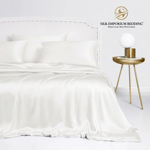 Silk Satin Duvet Cover set (Off-White)