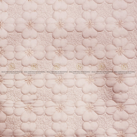 Cotton Irsh Quilted EMB Bedspread 3pcs Set (Wheatish Skin)
