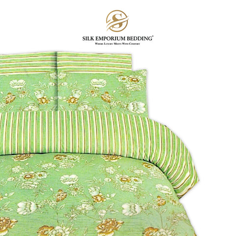 King Size Cotton Printed Duvet Set 4pcs