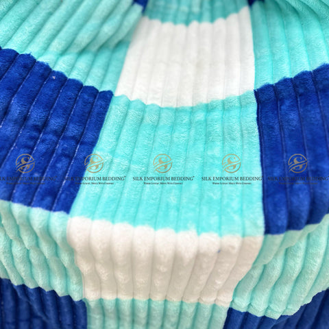 Burberry Check Printed Stripe Fleece Blankets
