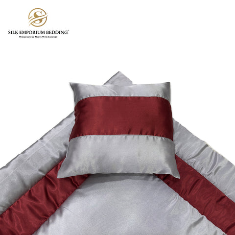 Luxury Silk Baby Set 6 Piece (Maroon)