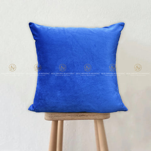 Velvet Square Cushion Cover (Royal Blue)