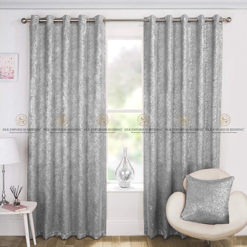 PREMIUM Velvet Curtains  (Silver)