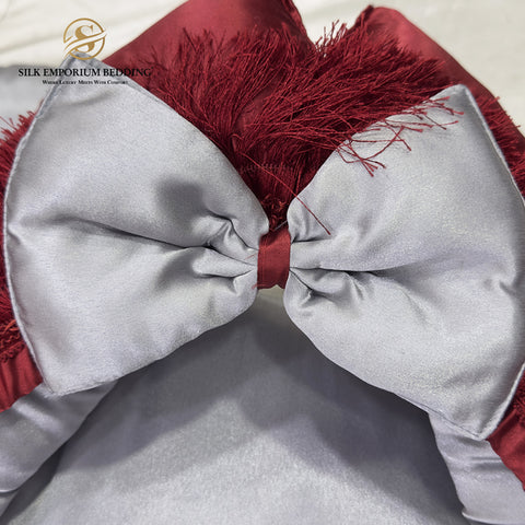 Luxury Silk Baby Set 6 Piece (Maroon)