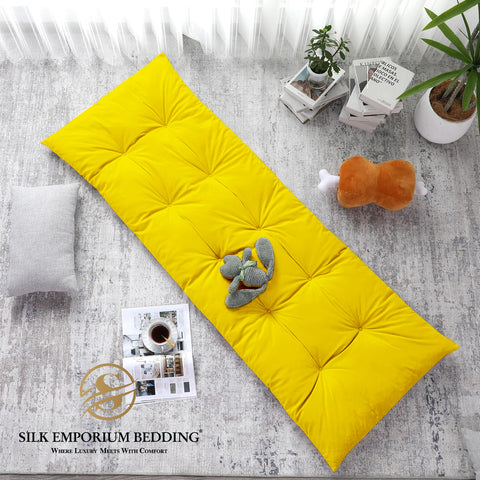 Velvet Sleeping Floor Mattress - (peach)