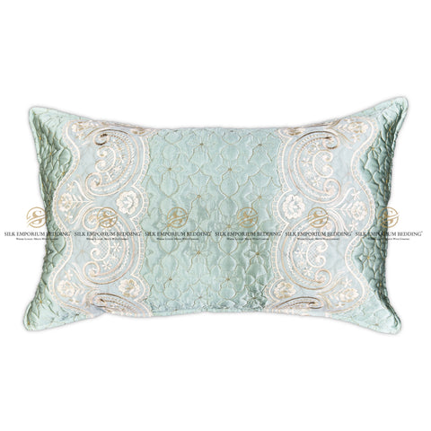 Silk Quilted Turkish Bedspread 4pcs Set (Aquaberry)