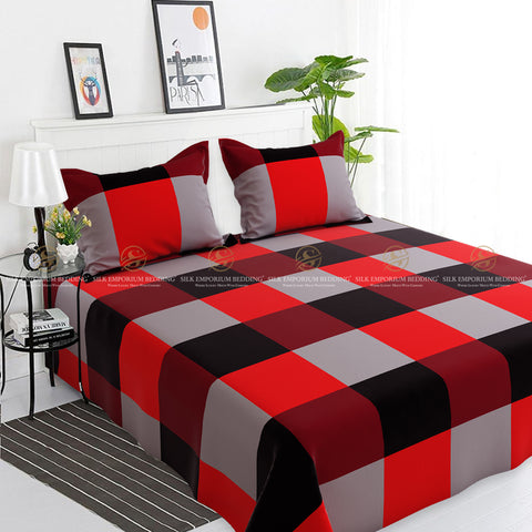3pcs Cotton Sateen Printed Bedsheet
