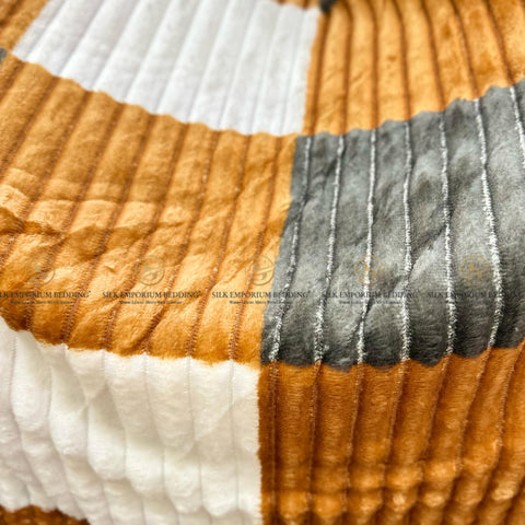 Burberry Check Printed Stripe Fleece Blankets