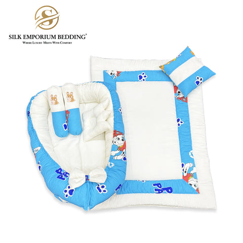 Crown Pattern 6Pcs Baby Set 100% Cotton (PAW Patrol)