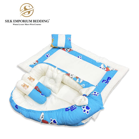 Crown Pattern 6Pcs Baby Set 100% Cotton (PAW Patrol)