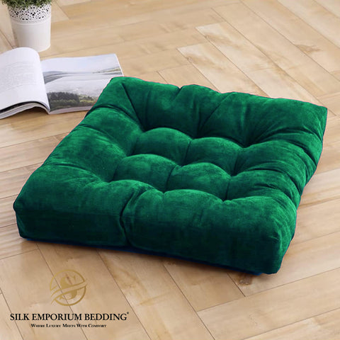 Floor Cushions Square Pack of 2.(Green)