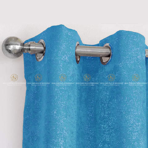 PREMIUM Velvet Curtains  (Light Blue)