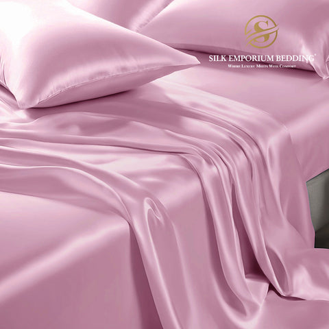 Silk Satin Bedsheet 3pcs (Onion pink)