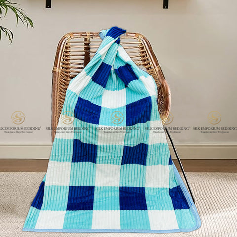 Burberry Check Printed Stripe Fleece Blankets