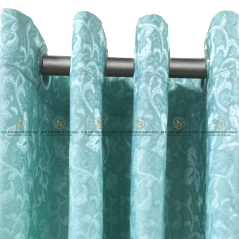 PREMIUM Jacquard Curtains (Aquaberry)