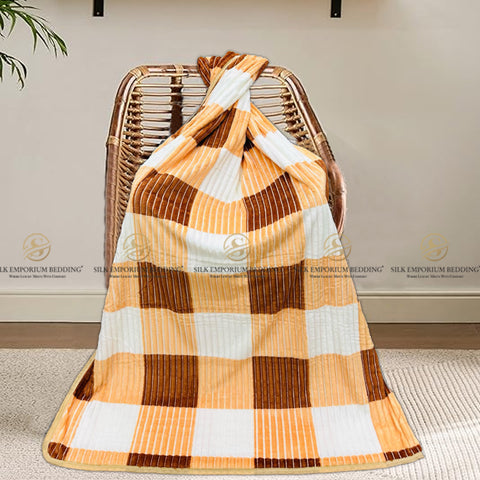 Burberry Check Printed Stripe Fleece Blankets