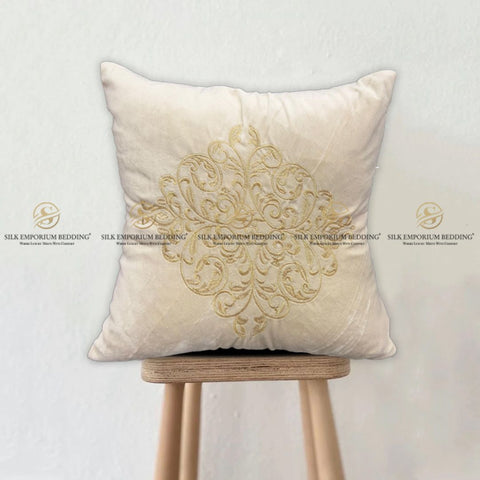 Velvet Embroidered Square Cushion (Velvet Embroidered Square Cushion (Skin)