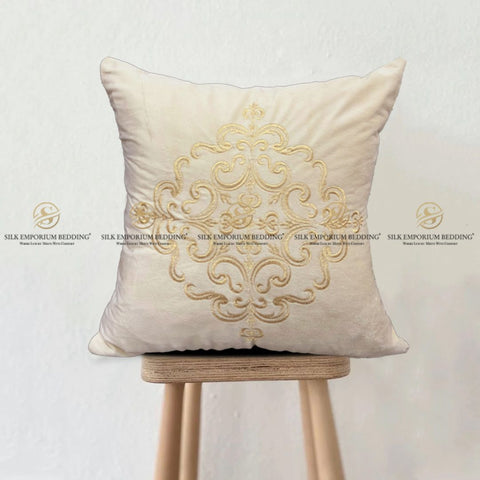 Velvet Embroidered Square Cushion (Velvet Embroidered Square Cushion (Skin)