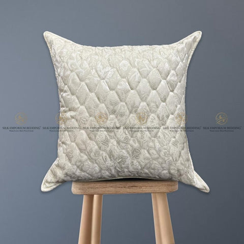Azaadi Sale Jacq Quilted Square Cushion - Silk Emporium Bedding
