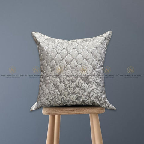 Azaadi Sale Jacq Quilted Square Cushion - Silk Emporium Bedding