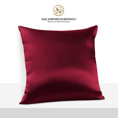 Azaadi Sale Silk Cushion Covers (Maroon) - Silk Emporium Bedding