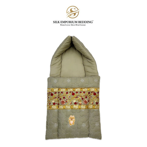 Carry Nest quilted (Hazel Gray) - Silk Emporium Bedding