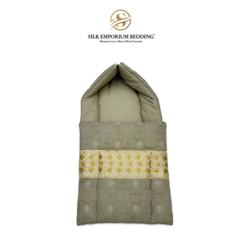 Carry Nest quilted (Hazel Gray) - Silk Emporium Bedding