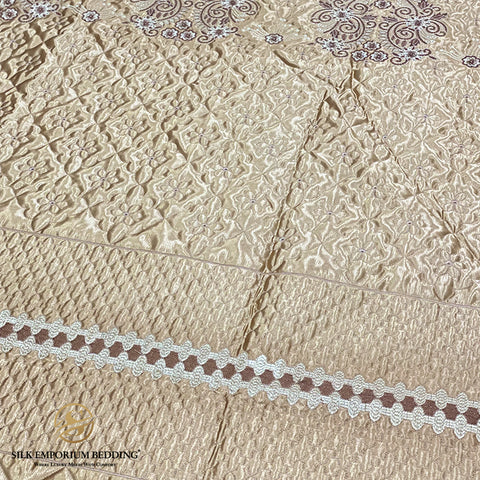 Silk Quilted 3pcs Bedspread (EMB)