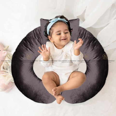 Maternity Nursing Pillow Baby Dark Brown - Silk Emporium Bedding