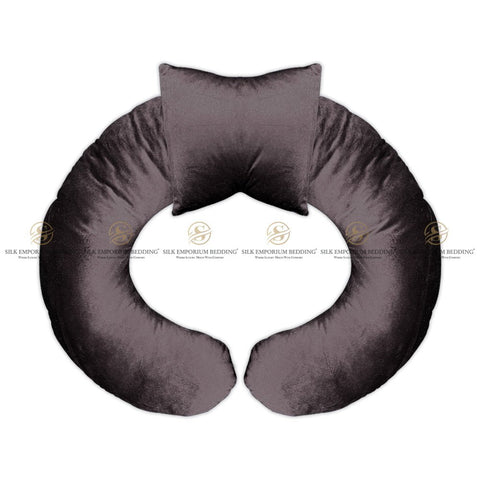 Maternity Nursing Pillow Baby Dark Brown - Silk Emporium Bedding