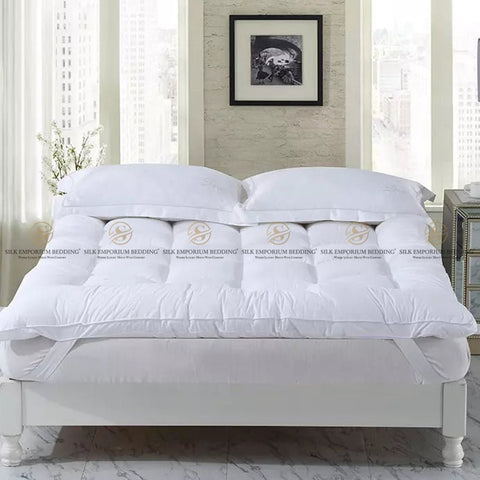 Premium Mattress Topper (White) - Silk Emporium Bedding
