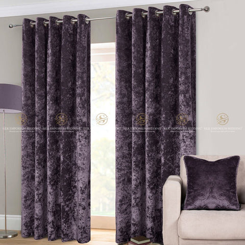 PREMIUM Velvet Curtains (purple) - Silk Emporium Bedding