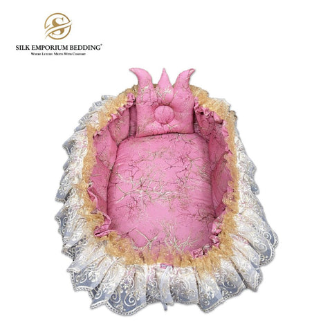 Sleeping Baby Pod (Baby Pink) - Silk Emporium Bedding