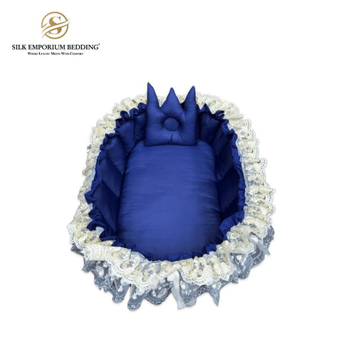 Sleeping Baby Pod (Navy Blue) - Silk Emporium Bedding