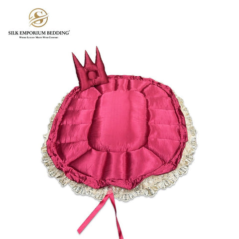 Sleeping Baby Pod Silk Satin (Maroon) - Silk Emporium Bedding