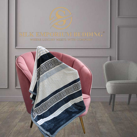 Versace Border Digital Printed Fleece Blankets