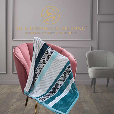 Versace Border Digital Printed Fleece Blankets
