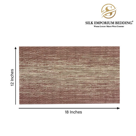 6 Pieces Table Placemat For Dining Table Mat Eco-Friendly PVC Shiny Coffee Cup Table Placemat